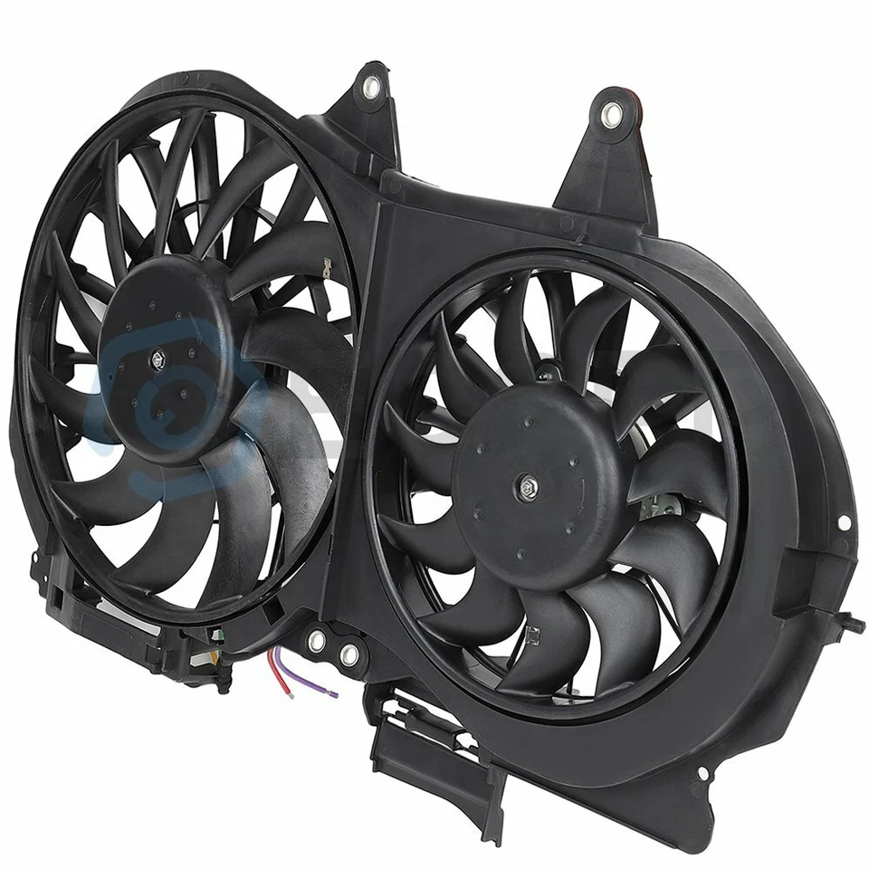 Conjunto de ventilador condensador radiador para Audi A4 Quattro 2002 2003 2004-2009 Foto 4 de 4