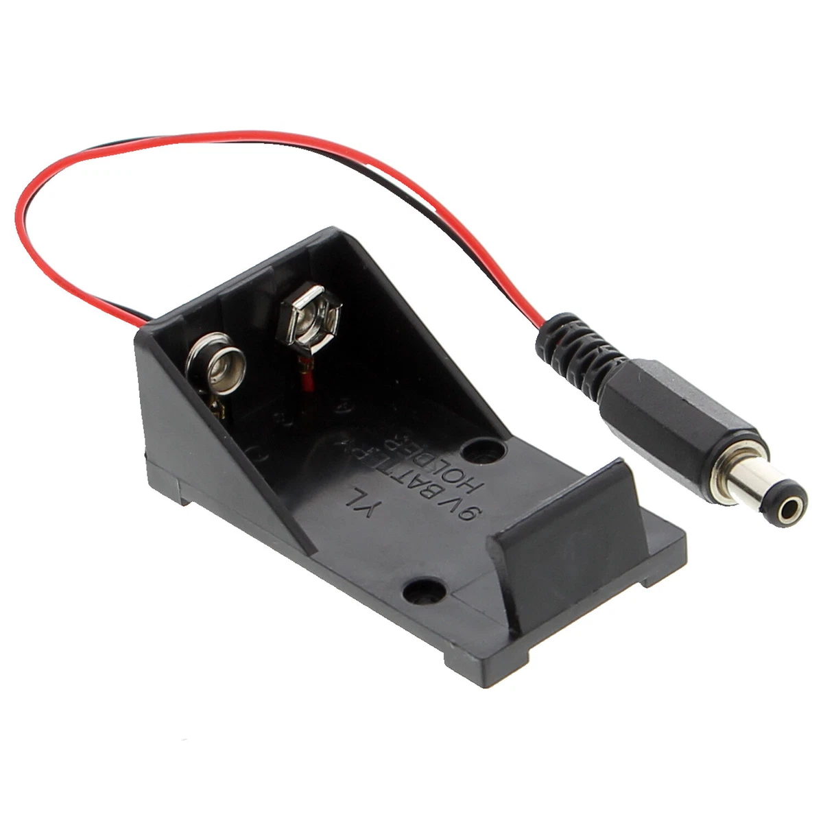Custodia Porta Batteria C Stile Aperto Con Terminali A Saldare - 3 Posti, 62x85x24 Mm - 2