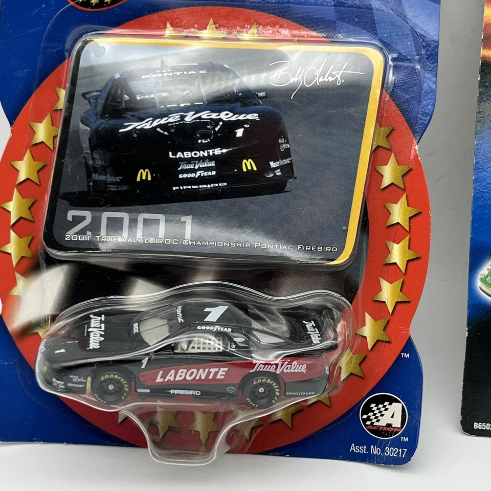 Hot Wheels Diecast Color Change NASCAR Car Bobby Labonte 2003 + 2001 #1 IROC - Image 2 of 4