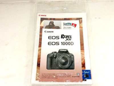 Canon EOS Rebel XS 1000D User Manual Lot In Spanish/Englsih
