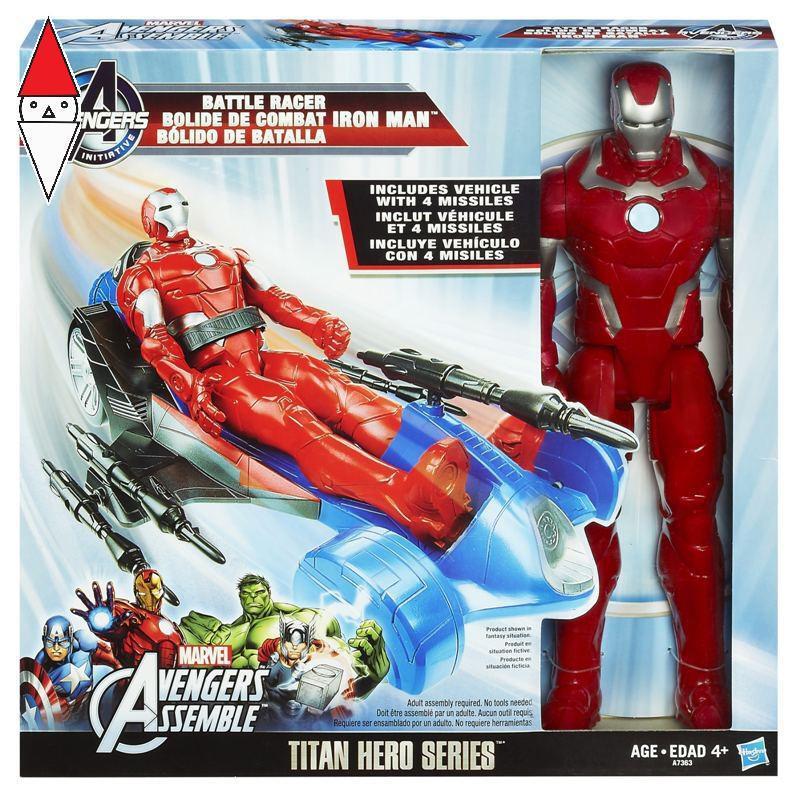ACTION FIGURE HASBRO IRONMAN 30CM C/VEICOLO A7363
