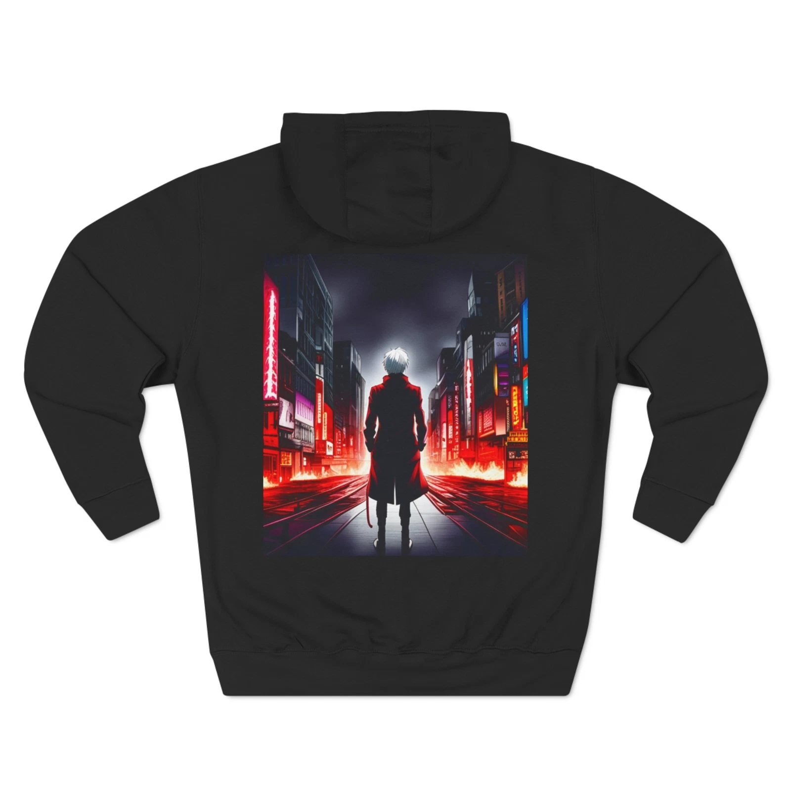 Three-Panel, Toyko Goul, Fleece Hoodie