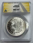 1921  US Morgan Silver Dollar,    MS63 by ANACS,    a SUPERB looking coin!!!