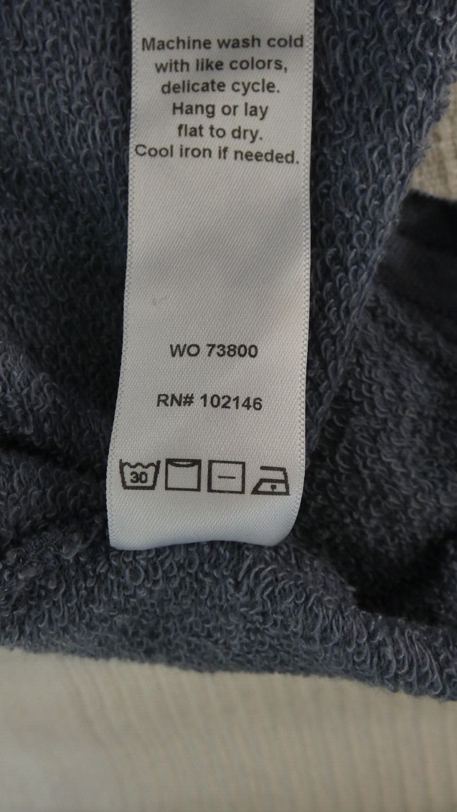 Michael Stars Blouse Top Sweatshirt Ruffle Sleeve Ariana Grey Raw Hem Size S