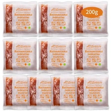[200g 10p]Adsorbco Rechargeable Desiccant Packs, Indicating Silica Gel Packets