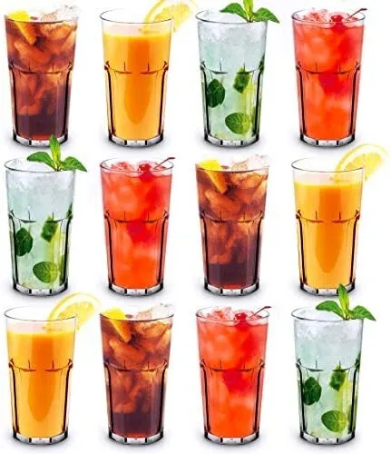 15pcs Bicchieri di plastica colorati Home Beverage Drinking Cup