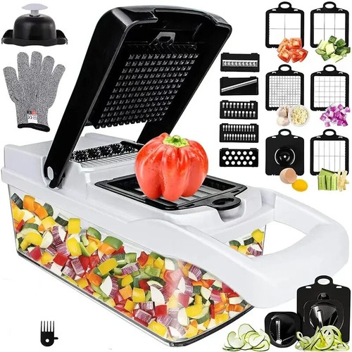 22-In-1 Vegetable Fruit Chopper Cutter Food Onion Veggie Dicer Slicer Kitchen - Picture 2 of 11
