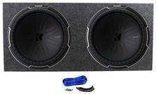 2 Kicker 51CWQ152 COMP Q 15" 1200w Subwoofers Sealed Sub Box Enclosure CWQ152