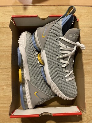 Nike LeBron 16 MPLS 9.5 Low Lakers Minneapolis Gray Blue 23 Xvi
