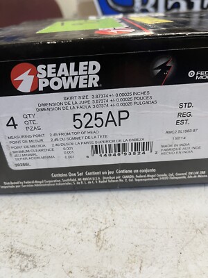 Sealed Power Pistons 525AP AMC Eagle Jeep 2.5L 1983-1987