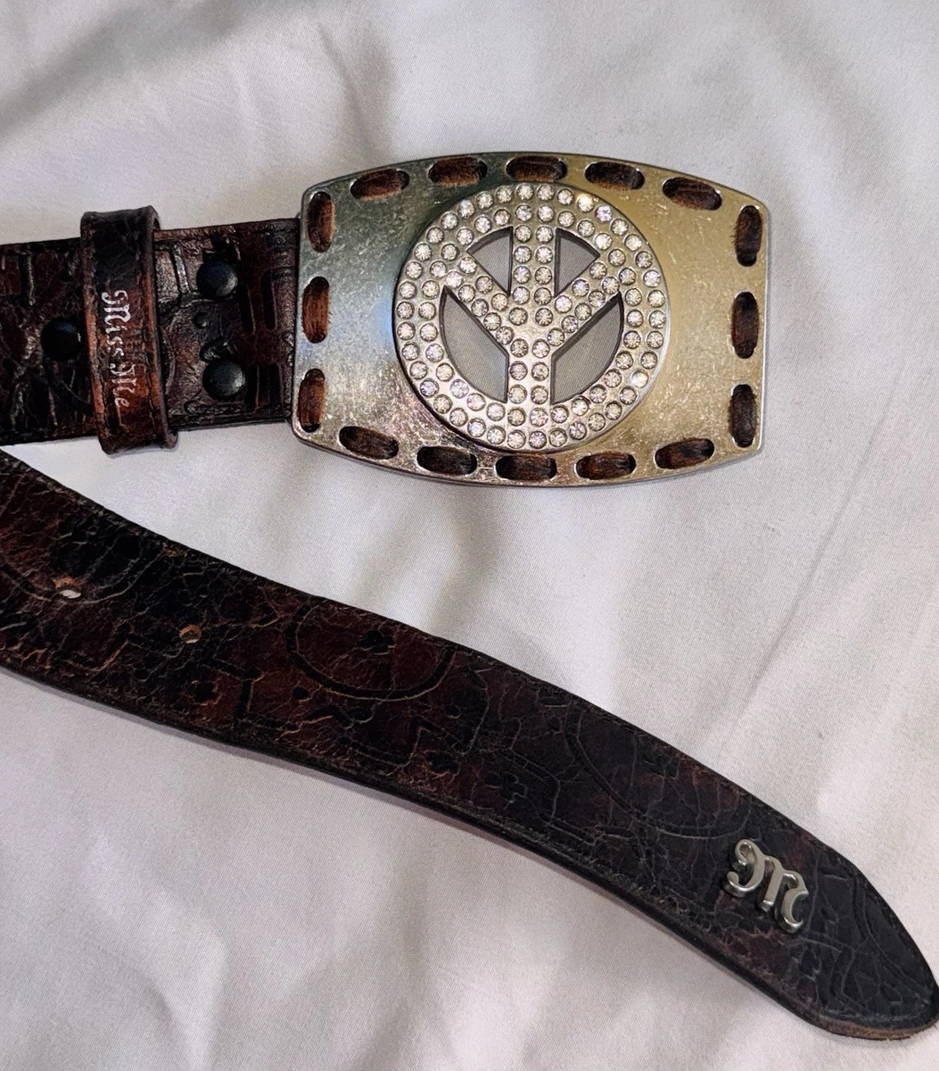 SIZE M. Miss Me genuine leather embellished belt Miss Me Medium Belts for Women for sale | eBay main image 4