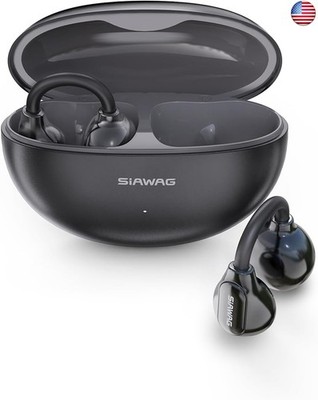 Clip On Earbuds, Wireless Open Ear Earbuds Headphones, Bluetooth 5.4, 11 mm
