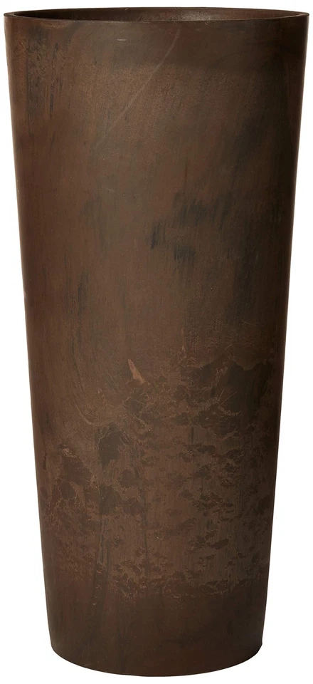 Maceta redonda alta PSW S32CM Contempo, 13 por 28 pulgadas, mármol chocolate Foto 2 de 2