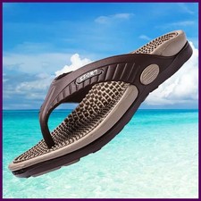 Massage Flip Flops for Men Summer Breathable Beach Shoes Sandals Men Luxury Flip