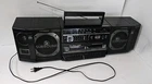 *READ* Rare Vintage Fisher PH-W803ba Double Cassette Dubbing Boombox Radio Works