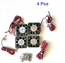 4Pcs 4cm 4010s 9Blade 3D Printer CPU DC 12V 2-Pin Cooling Fan 40mm 40x40x10mm