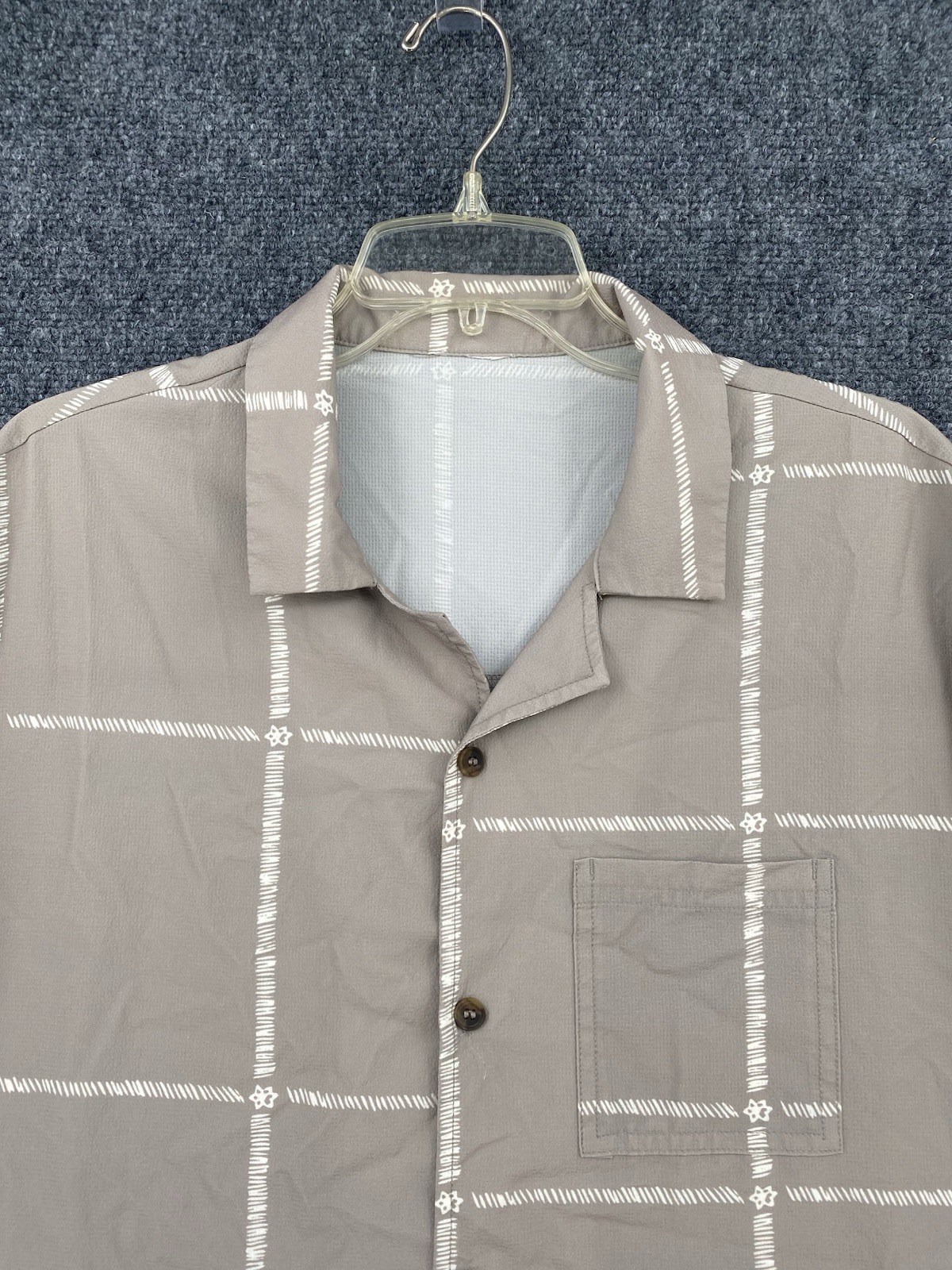 Fabletics Beige Grid Pattern Matching Shirt & Sho… - image 3