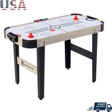 48 Inch Air Hockey Table LED Scorer Interactive Light Up Game Set Pusher Pucks