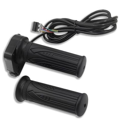 48V E-Bike Full Twist Throttle with Cruise Control, 6-Pin Accelerator Grip 