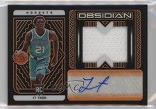 2021 Panini Obsidian Rookie Jersey Electric Etch Orange 21/35 JT Thor Auto 1u6