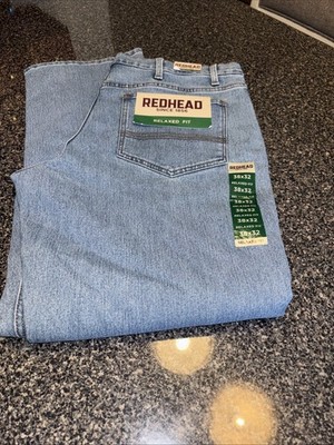 Brand New!  RedHead Relaxed Fit Boot Cut Denim Blue Jeans Men's Size 40 x 30