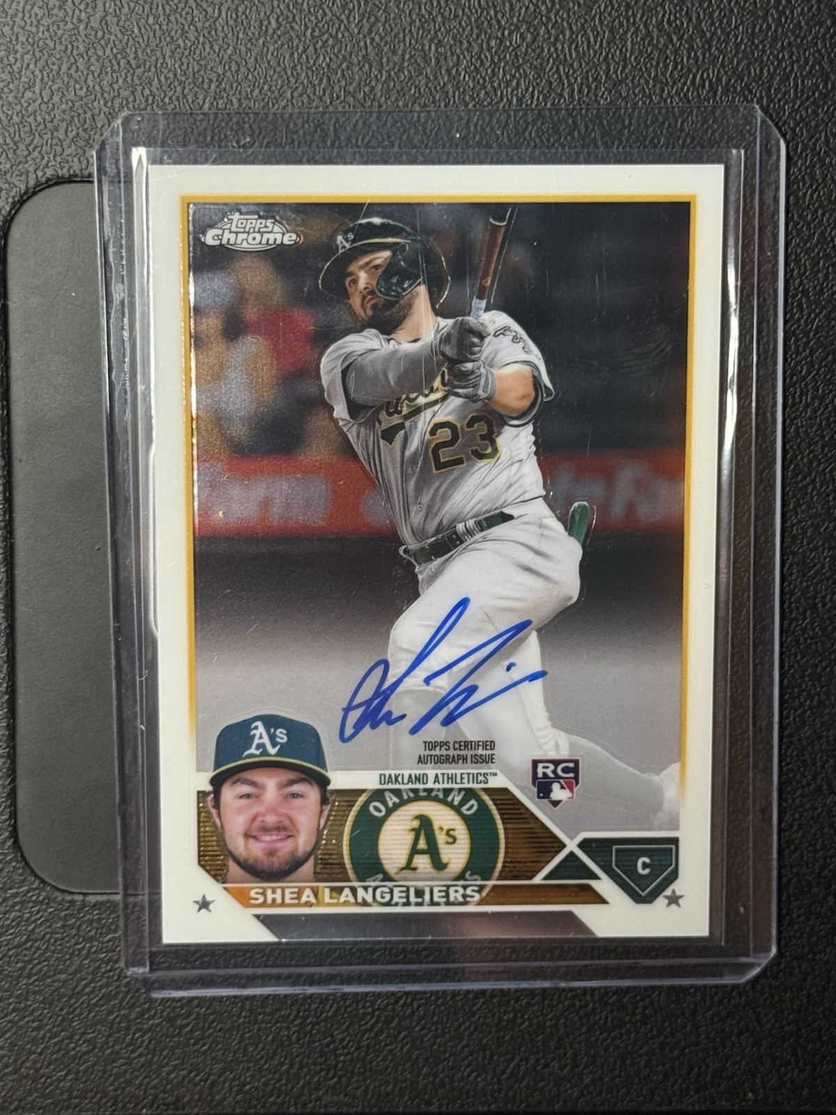 2023 Topps Chrome Shea Langeliers Auto Autograph Rookie RC #RASL Athletics A’s