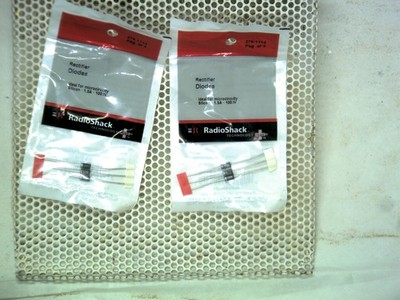lot of (2) 3pks RadioShack GP15M Silicon Rectifier Diodes 1.5A 1000V 276-1114