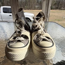 Converse All Star High Top Lace-Up Comfort Sneakers Gray White Size 11 A05116C