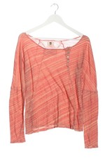 QUICKSILVER Top à manches longues Dames Haut T EU 34 rouge style décontracté