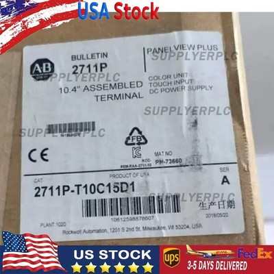 NEW AB 2711P-T10C15D1 REV. E PanelView Plus 1000 Touch Terminal Spot Goods