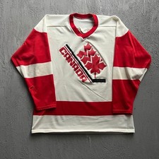 Vintage Team Canada Hockey Jersey XL White 1980s