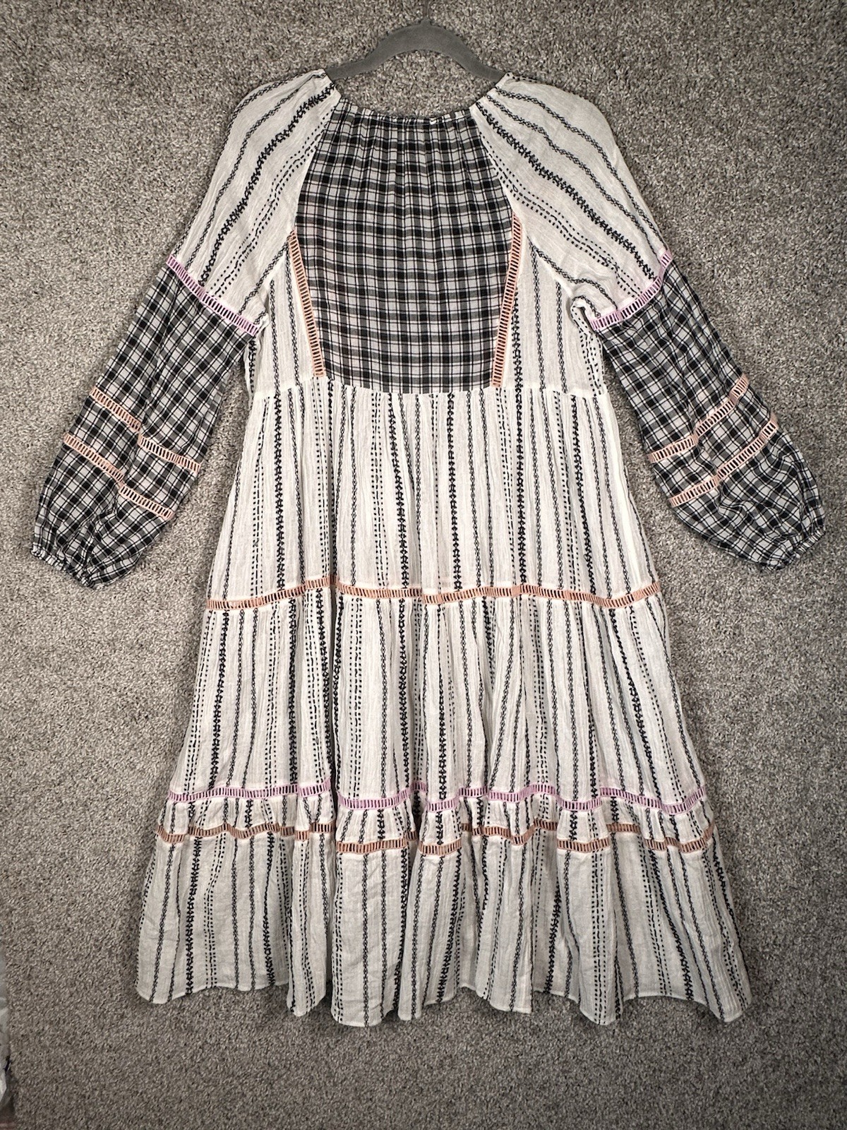 Veronica Beard Eileen Checked Cover-Up Dress Ging… - image 10