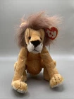 Retired Vintage Ty Attic Treasures Beanie Baby Kingston Lion Plush
