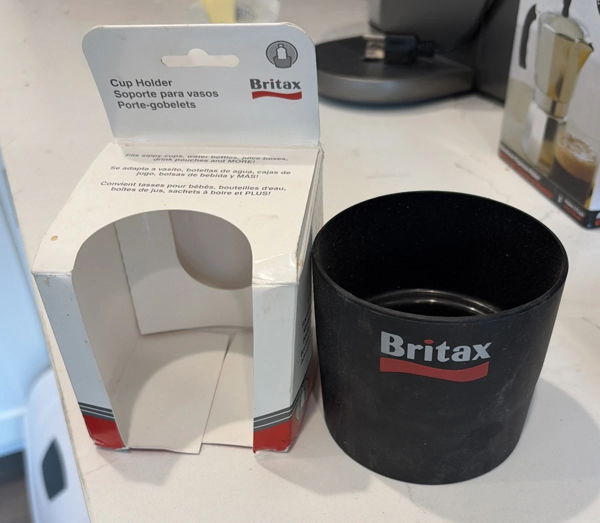 Cool Grey Britax Boulevard Clicktight Cup Holder Britax Accessories  Convertible Cup Holder Gray Swanky Babies