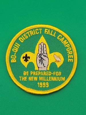 Bo-Qui District Fall Camporee Be Prepared For The New Millenium 1999 Patch NEW