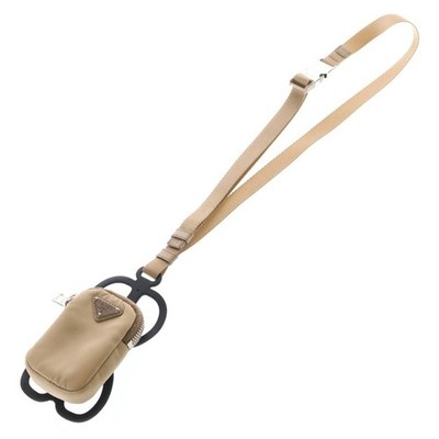 PRADA Re-Edition 2005 Re-Nylon Mini Pouch Smartphone Holder Beige Used 7a80dae77