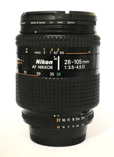 Nikon AF Nikkor 28-105mm f/3.5-4.5D Macro Lens with UV Filter