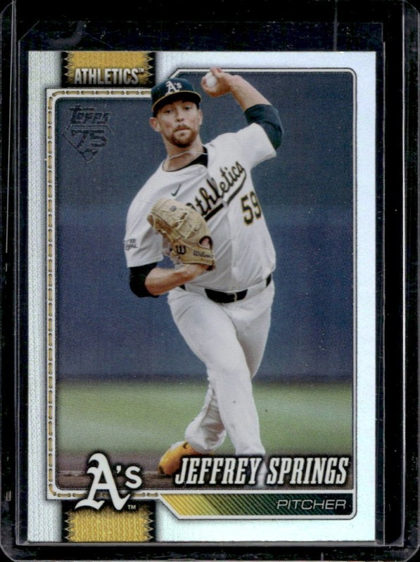 2026 Topps Jeffrey Springs Rainbow Foil #87 Athletics