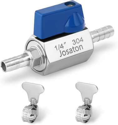 #ad #ad 1 4quot; Barb Ball Valve 304 Stainless SteelMini Gas 1 4 Inch Shut Off Valve for... $23.70