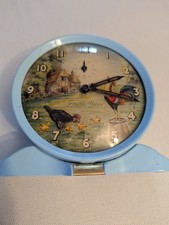 Vintage Smiths Alarm Clock, Farm House Chicken  1950s very rare