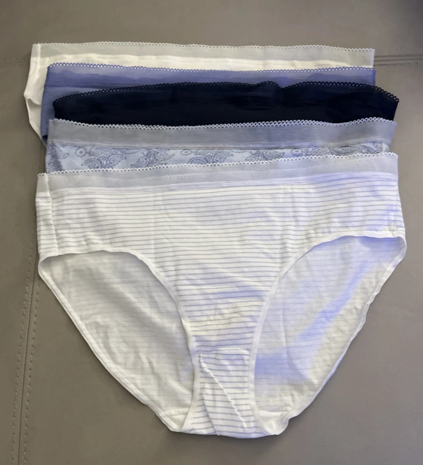 Bali Brief Bragas 5 Pares Algodón Elástico Ropa Interior Banda DRCL61 Foto 3 de 4
