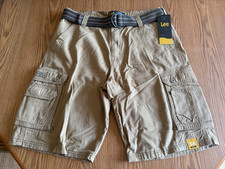 Lee Mens Cargo Shorts Bourbon Tan Mens Size 34 or 40