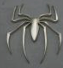 2" spider emblem chrome car emblem auto