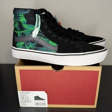 VANS Sk8-Hi ComfyCush Sneakers After Dark Green and Black Colorway Unisex Shoes