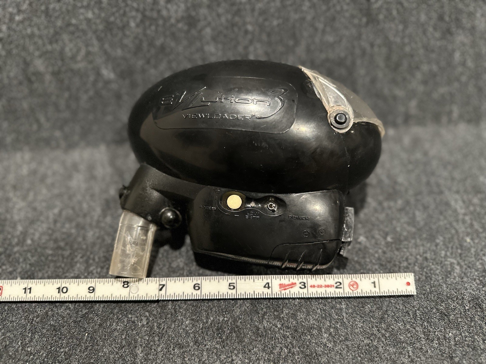 Evlution 3 Viewloader Egg Black Electronic Paintball Loader Hopper