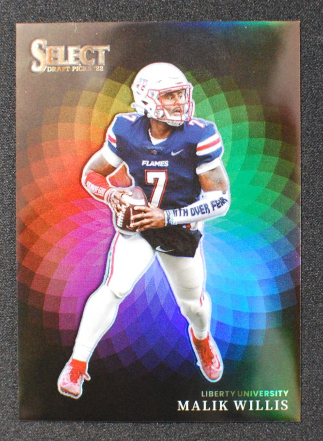 🌟 MALIK WILLIS - 2022 Panini Select Draft Picks Color Wheel Case Hit RC #CW-MW