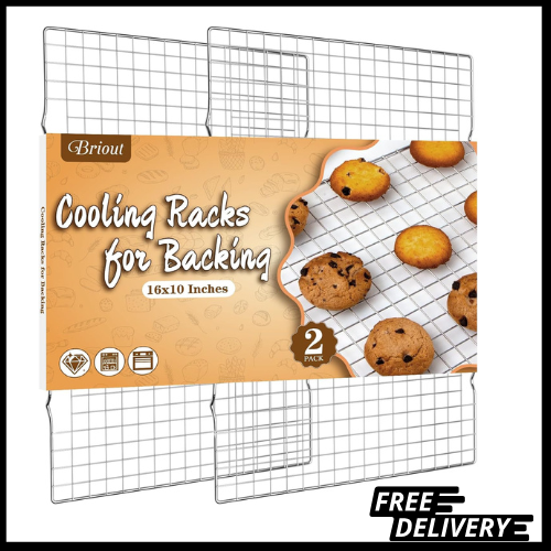 Stainless Steel Wire Cooling Rack 2 Pack 16x10