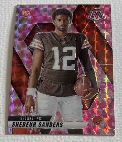 2025 Panini Mosaic - Rookie Variations Shedeur Sanders #290 Camo Pink Mosaic-RC