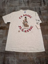 Vintage 90s Classic Jurassic Tee L Hanes Beefy-T USA Made Dinosaur Tuxedo Funny