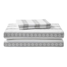 - Full Sheets, Cotton Flannel Bedding Set, Br...
